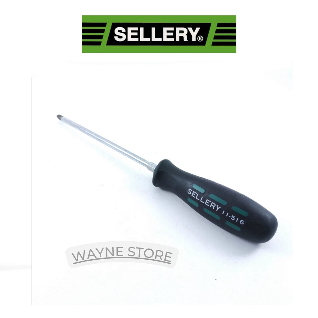 OBENG BUNGA OBENG PLUS GAGANG KARET 6 INCH X 6MM (+) SELLERY 11-516