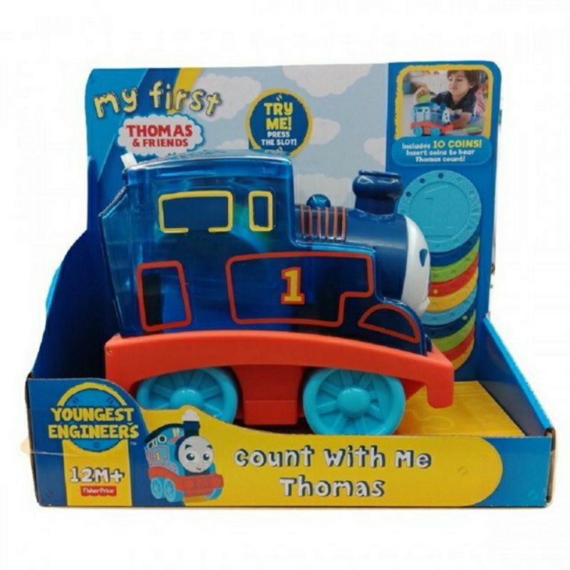 Thomas & Friends Count With Me Thomas Original Mainan Kereta Thomas