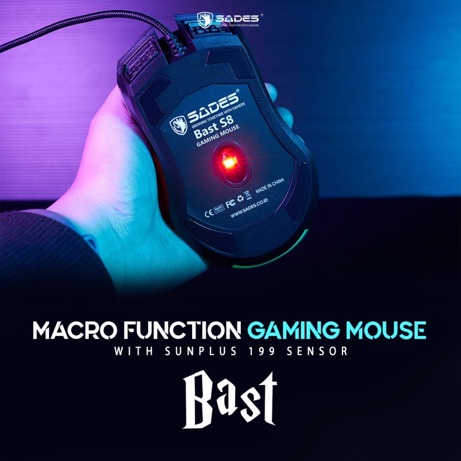 Sades Bast RGB Gaming Mouse