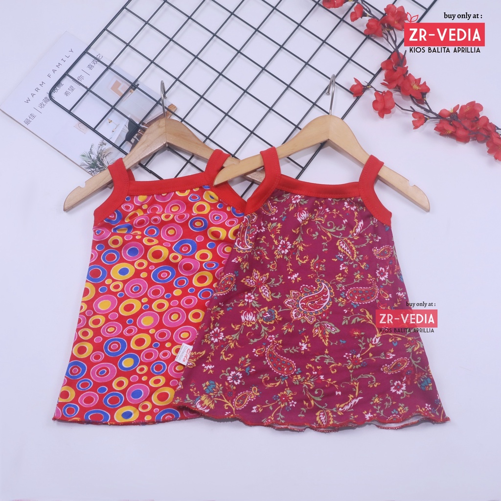 Tanktop Dress Bayi 0-12 Bulan / Baju Tidur Baby Adem Bahan Kaos Daster Meylan Dres Anak Perempuan kiosbalitaaprilia