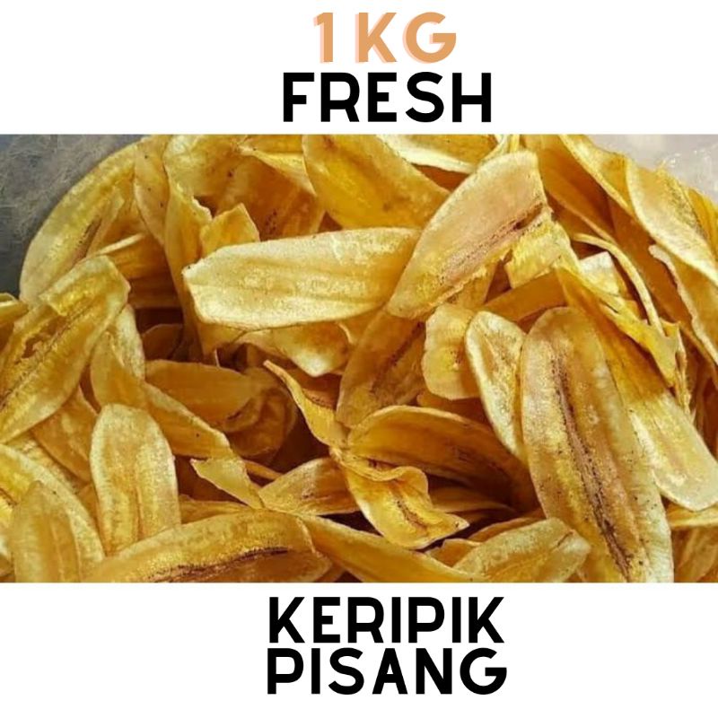 

1 kg keripik pisang Asin gurih handmade