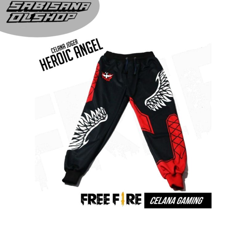 Celana Enjel Qdr Gaming  Bnl Ff Anak Kekinian Celana Anak Ff Heroic Angel