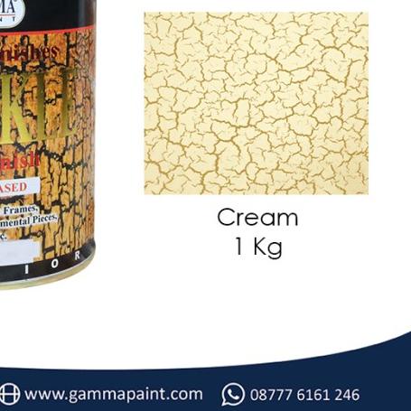 ✬ CRACKLE Paint Effect - 1L - Solvent Based - Cat Efek Motif Retak - Cream ❂