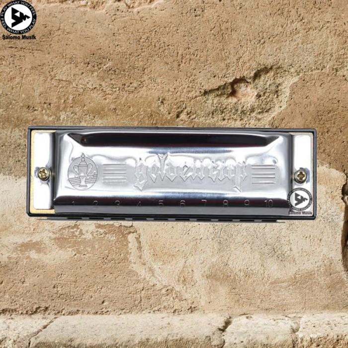 Golden Cup Harmonika / Harmonica Nada G 10 hole - Silver Kualitas Terbaik