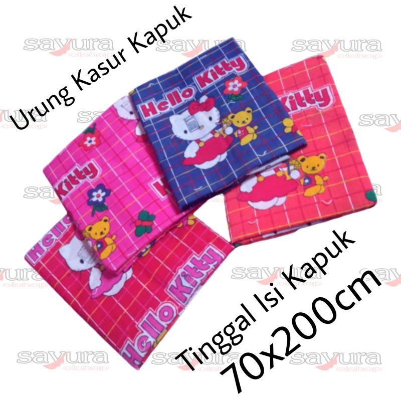 (70x200) URUNG KASUR KAPUK/KULIT KASUR KAPUK HELLO KITTY