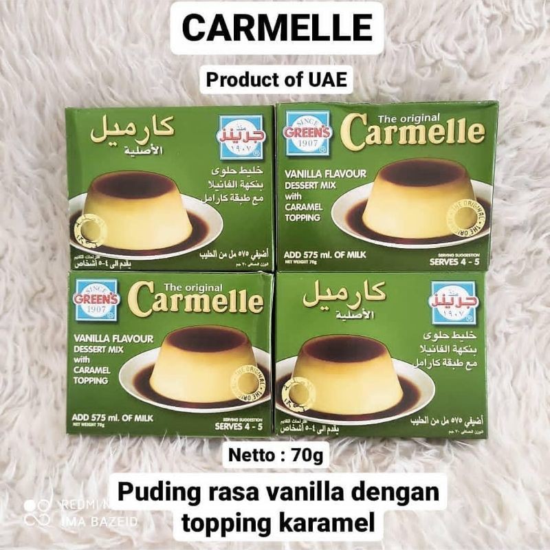 

Carmelle Saudi dessert vanilla 70gr puding carmel carmele karmel
