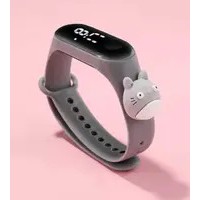 Jam Tangan Anak LED Digital display Elektronik Motif karakter kartun Lucu Murah-Totoro Abu