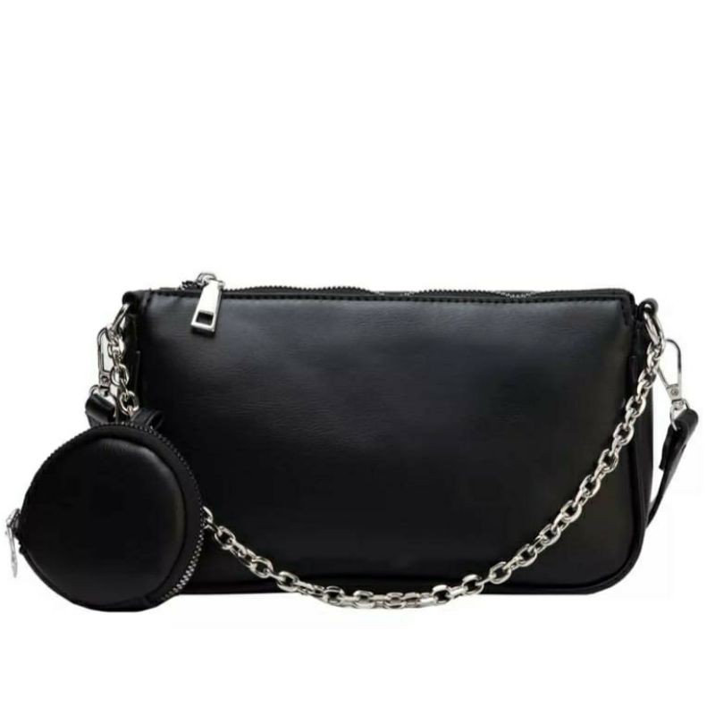 DF+PRIZA PRIZI- TERMURAH 2 In1 Tas Selempang Wanita Murah Tali Rantai Tas Wanita Rantai Harga Grosir