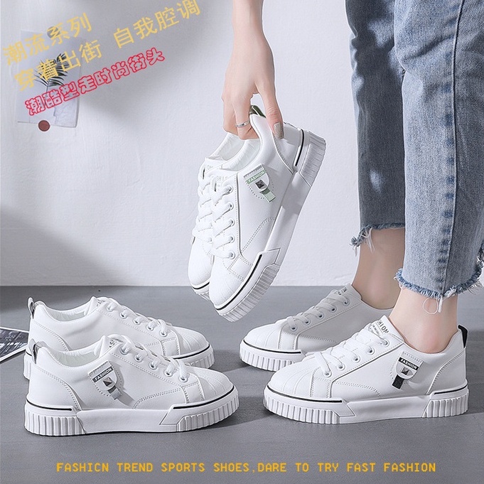 TBIG [COD] Sepatu Sekolah Sneakers Import Shoes FAST2FAST Wanita Sepatu Korea Style Sekolah Kuliah