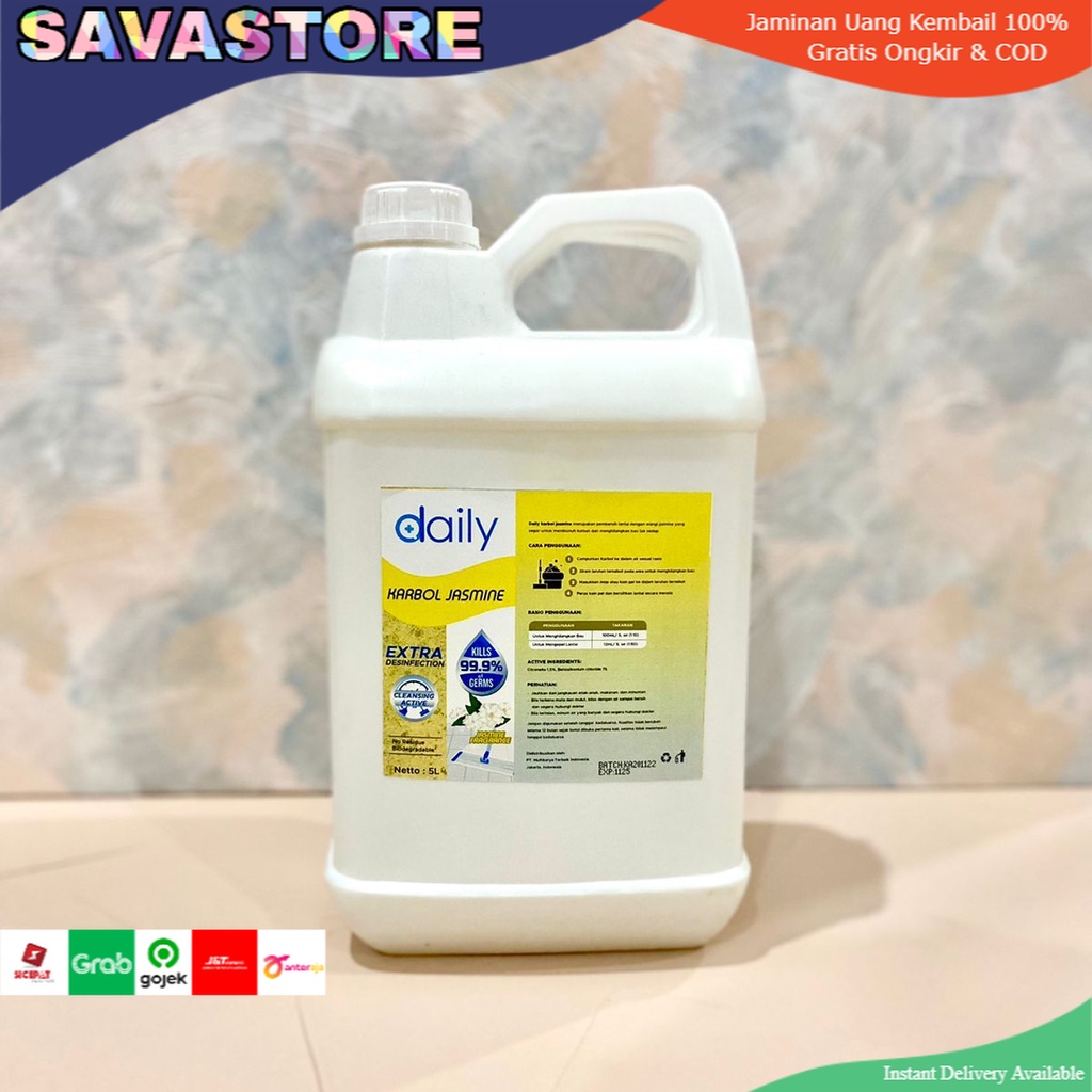 Daily Karbol Wangi Konsetrat Extra Disinfection 5L - ANTIBACTERIAL ANTI NYAMUK &amp; SERANGGA PREMIUM KARBOL