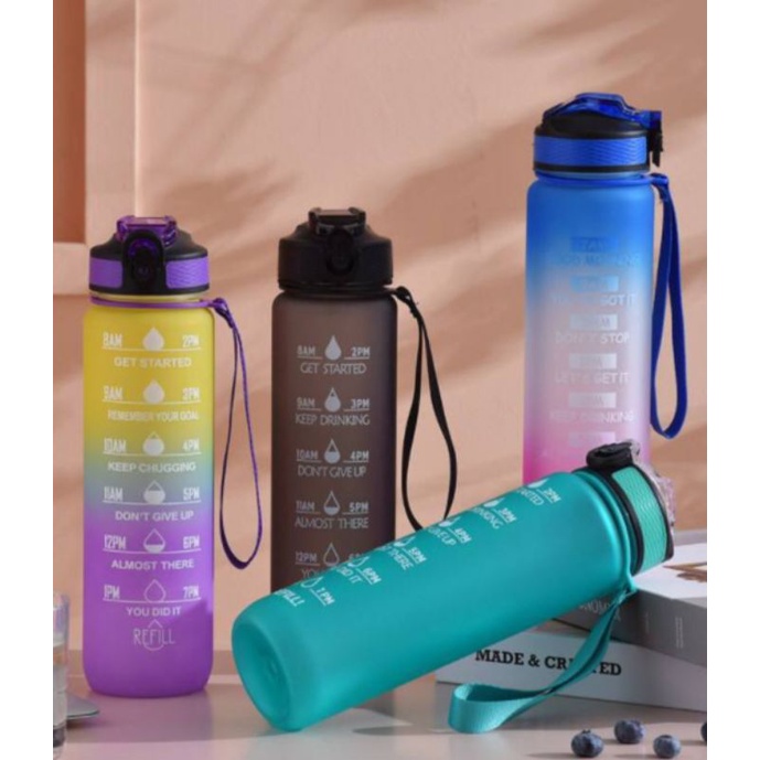 ORIGINAL 100%//PREMIUM 1L NAGITA TRITAN// BOTOL MOTIVASI 1LITER // PREMIUM// TUMBLER SEPEDA