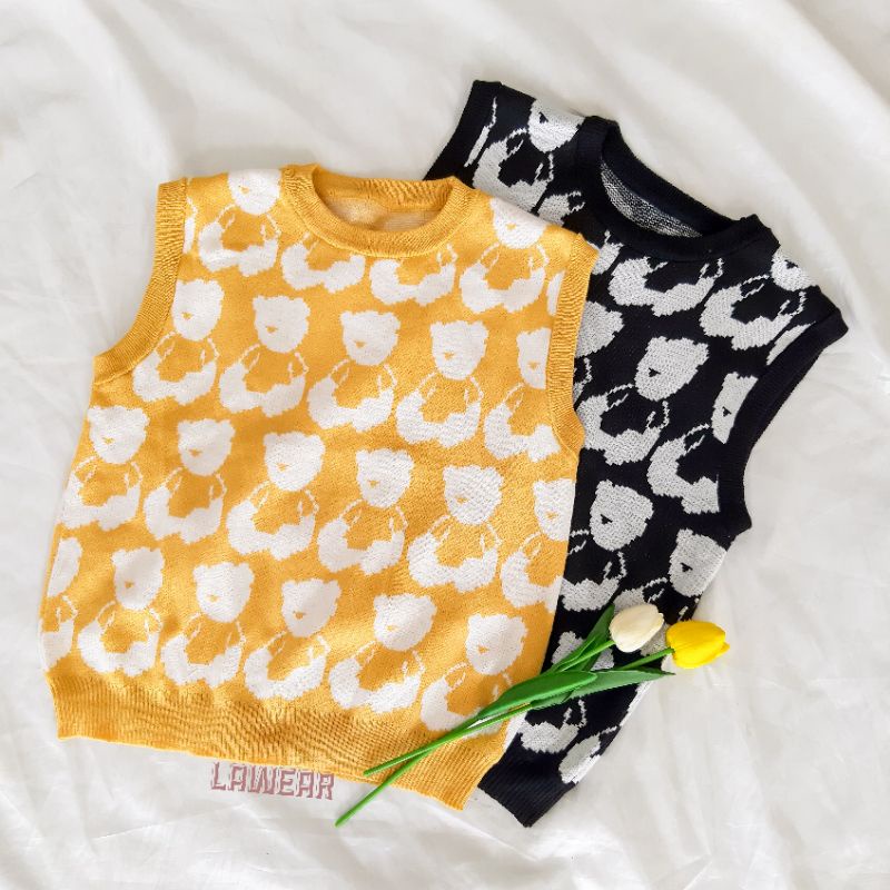 Jennie bear vest /korean idol vest