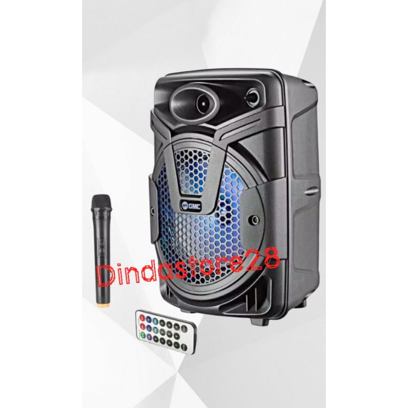 Speaker Aktif Portable GMC 897E Speker Bluetooth Karaoke Mic Wirelles