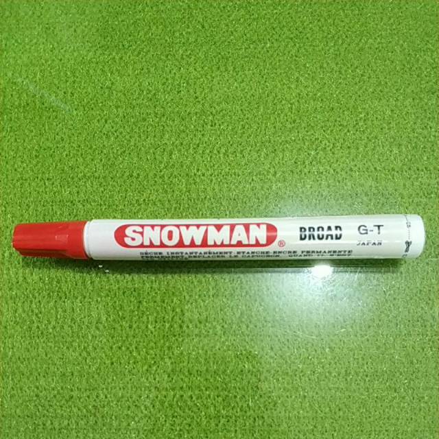 

Spidol Permanent Snowman G-T G-12T / G12T Chisel Tip Spidol Permanen / Mata Miring / Red Merah