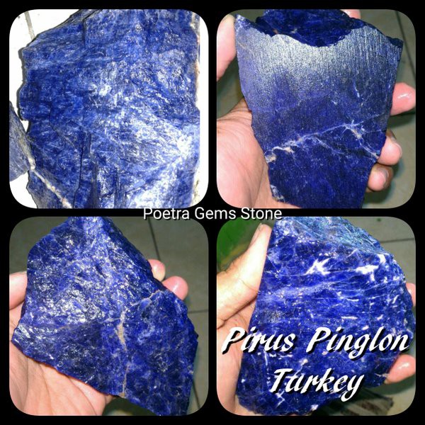 MOST WANTED !!! ROUGH AKIK PIRUS PINGLON TURKI HQ BIRU NATURAL SETENGAH KILO - 1/2kg (jual bahan)