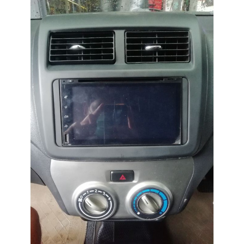 frame head unit double din agya / ayla