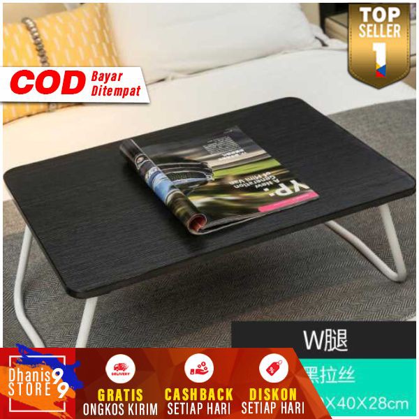 Meja Lipat Laptop Portable Desk Minimalist Design Murah Leptop Table Serbaguna