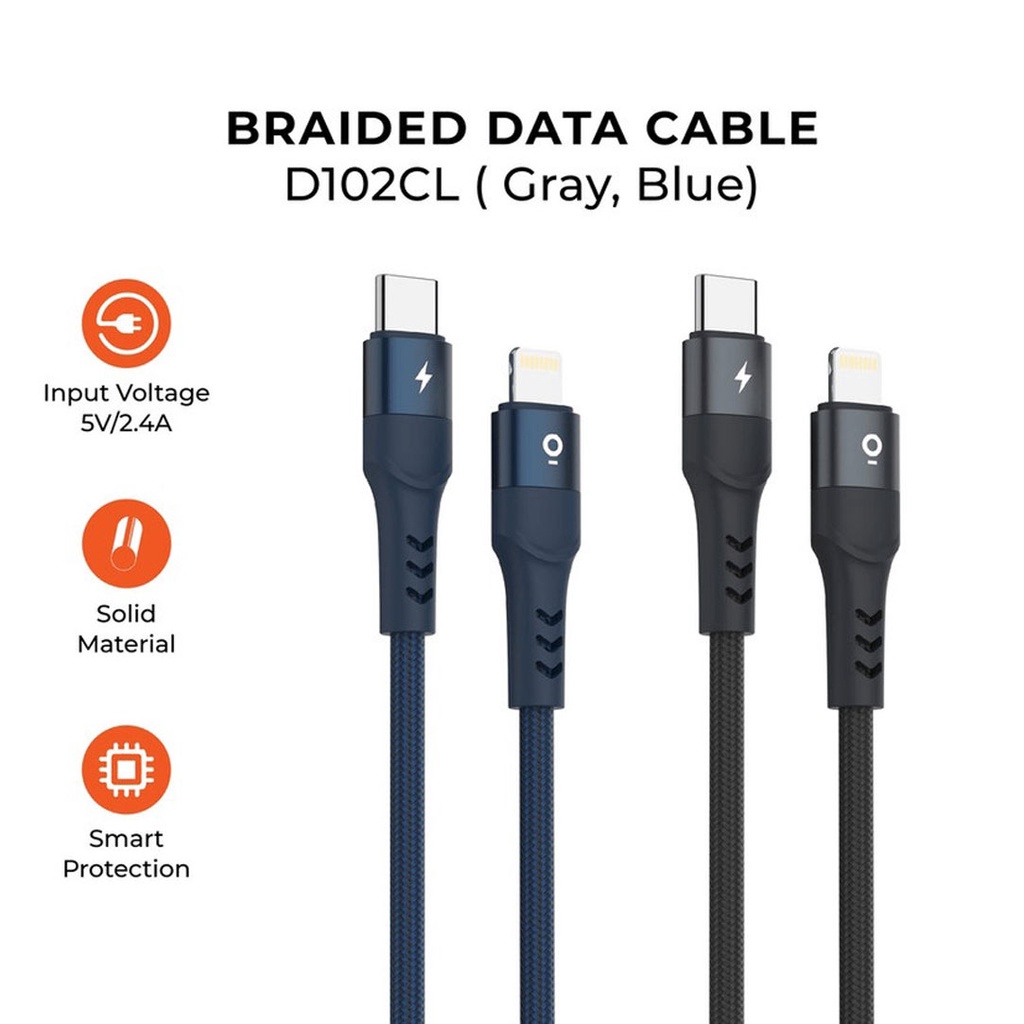 KABEL TYPE C TO LIGHTNING OLIKE 20W 2.22A D102CL