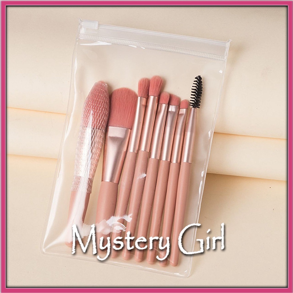 Mysterygirl - Kuas Make up Set / Blush On Brush Make up 8pcs Mini Travel Brush Kosmetic Cosmetic Tools