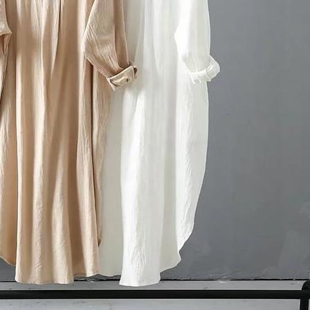 ✼ TUNIK WANITA MURAH PUTIH - AZKIA TUNIK KATUN RAYON - KEMEJA WANITA CASUAL POLOS LENGAN PANJANG < ✧