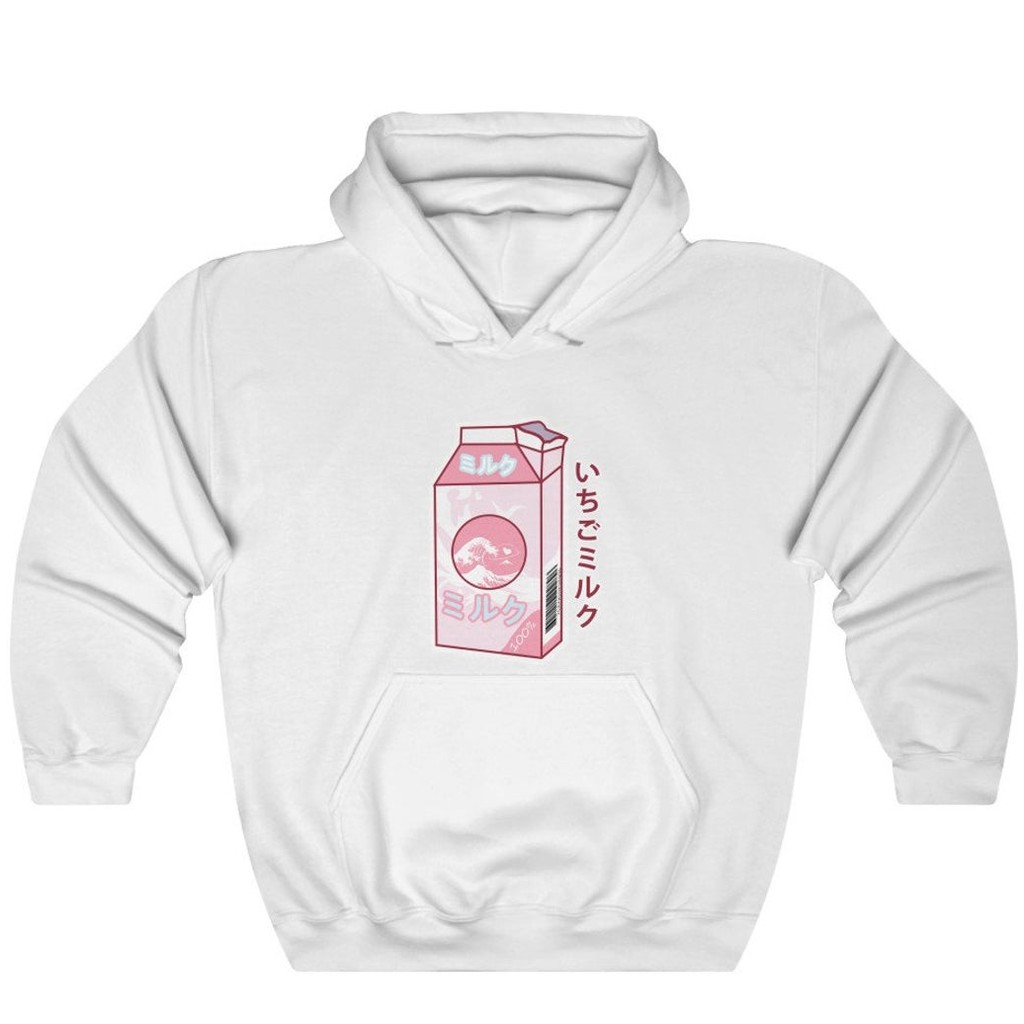 Hoodie Japanese Strawberry Milk Box