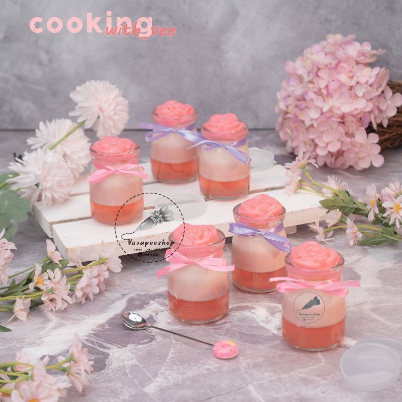 Jar Pudding 6pcs / Jar Puding / Gelas Kaca Puding / Gelas Puding / Jar Kaca / Toples Kaca