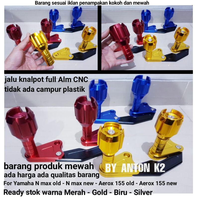 FRAME SILIDER/SLIDER VARIASI JALU KNALPOT FULL SET BESI CNC N MAX OLD/NMAX NEW 2020 2021/N MAX NEW 2