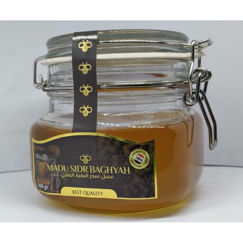 

Madu Sidr Yaman Baghiya 500 gram Grade 1 Madu Sidr Yaman Asli Impor