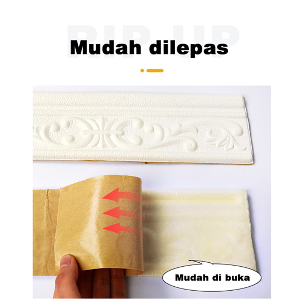 Wall Border List / Wallborder Foam 3D /Walpaper List Foam Stiker Dinding / List dinding 3D 2.3 Meter-6