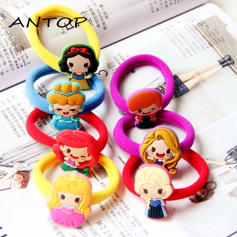 1 Pc Disney Princess Hair Tie Accessory Hair Accessories Jasmine Snow-White Ariel Le-Pei Aisha ANTOP