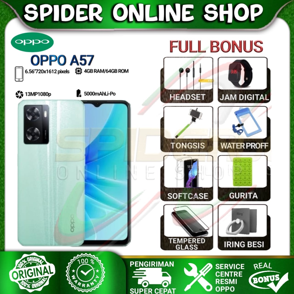 OPPO A57 RAM 4GB ROM 64GB GARANSI RESMI OPPO