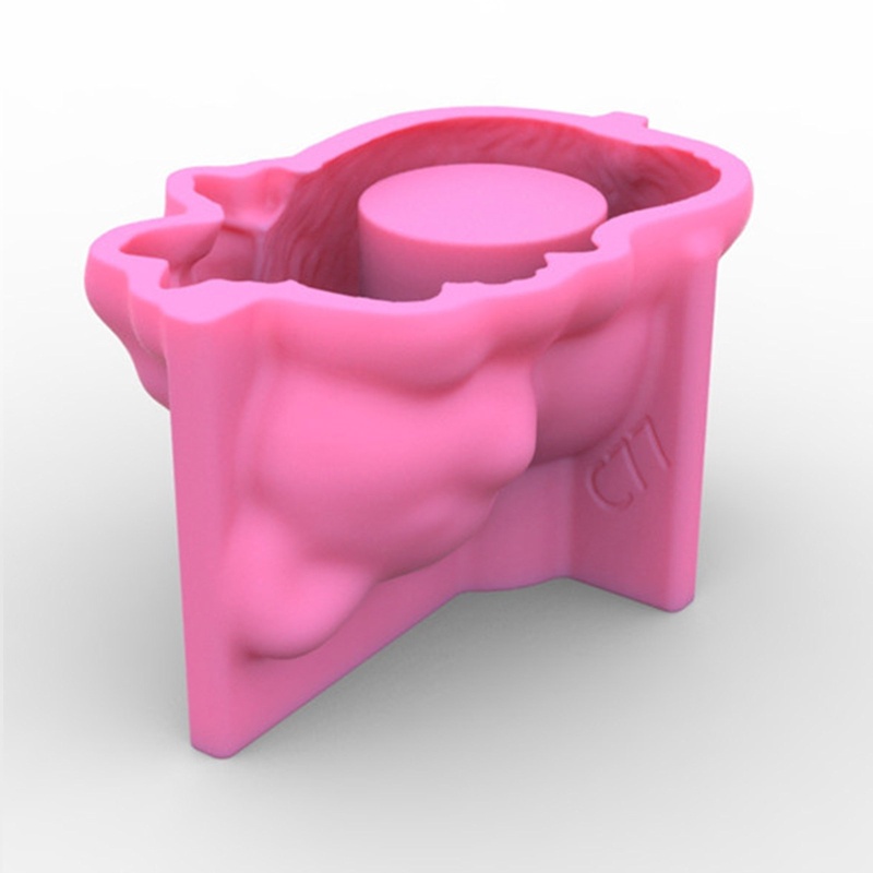 Siy Cetakan Pot Bungatanaman Bahan Silikon Desain Kucing Untuk Dekorasi Diy