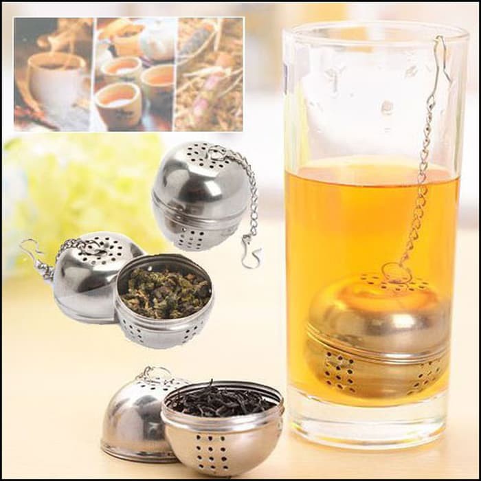 Travelmate Tempat Wadah Saringan Penyeduh Teh / Kopi / Infus / Coffee Tea Bag Filter Besi Stainless