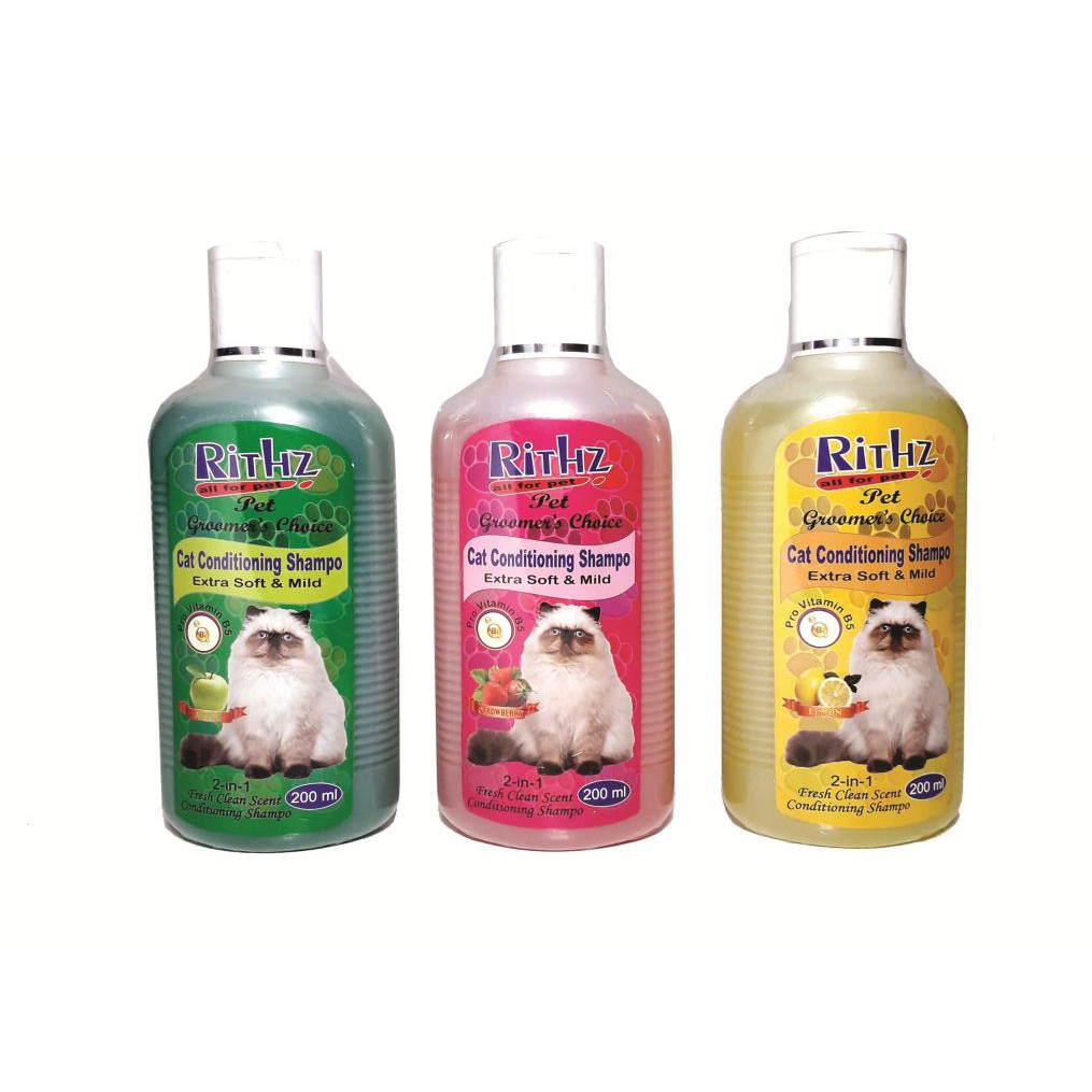 Shampo Kucing Melembutkan Bulu RITHZ 200ml