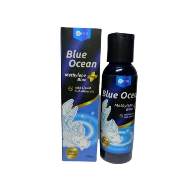 BLUE OCEAN METHYLeNE blue plus SG fish obat biru ikn hias metilin blue