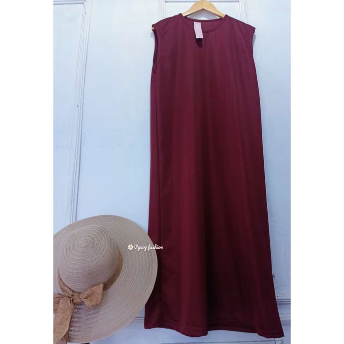 inner dres span terbaru singlet dres/*inner tanpa lengan polos manset dalaman gamis