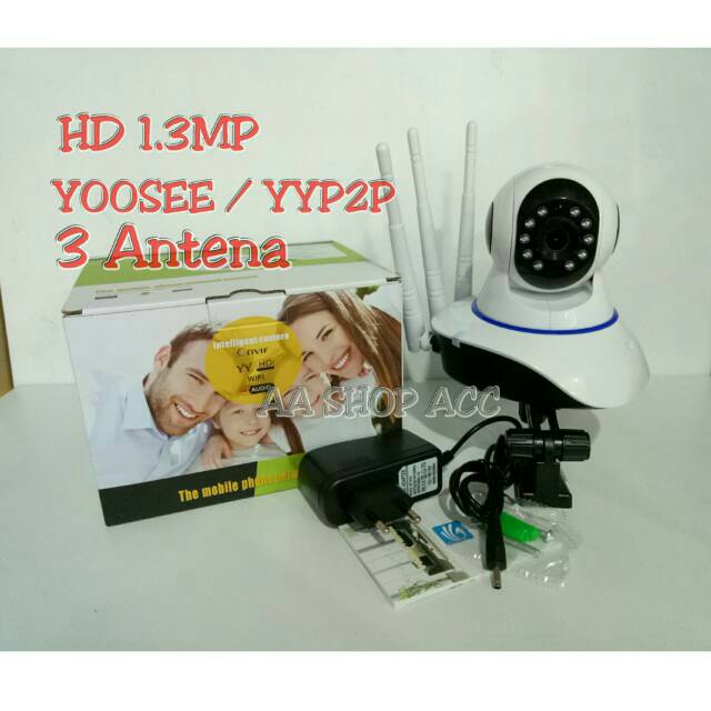 Kamera CCTV Robot IP Wireless Onvif 3 Antena Kualitas HD
