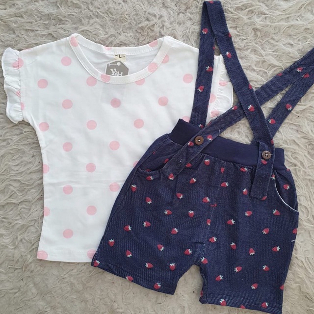 Baju Bayi IMPORT Overall Set