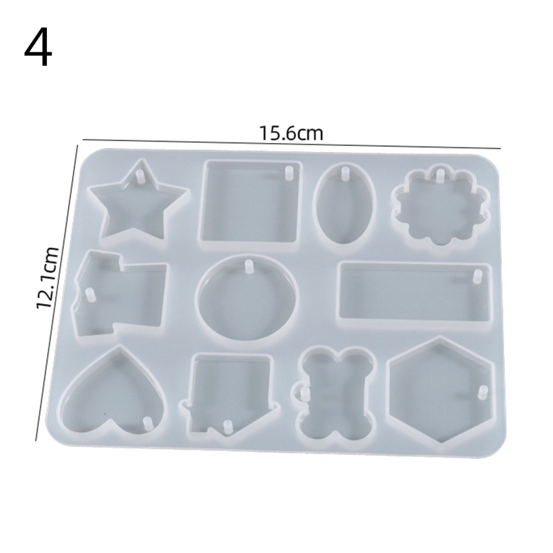 Siy Cetakan Resin Bentuk Geometri Bahan Silikon Untuk Membuat Perhiasan