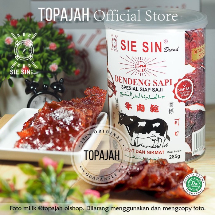 

Q12S Dendeng Sapi Matang ”Sie Sin”Brand 285Gr Halal. D51qs