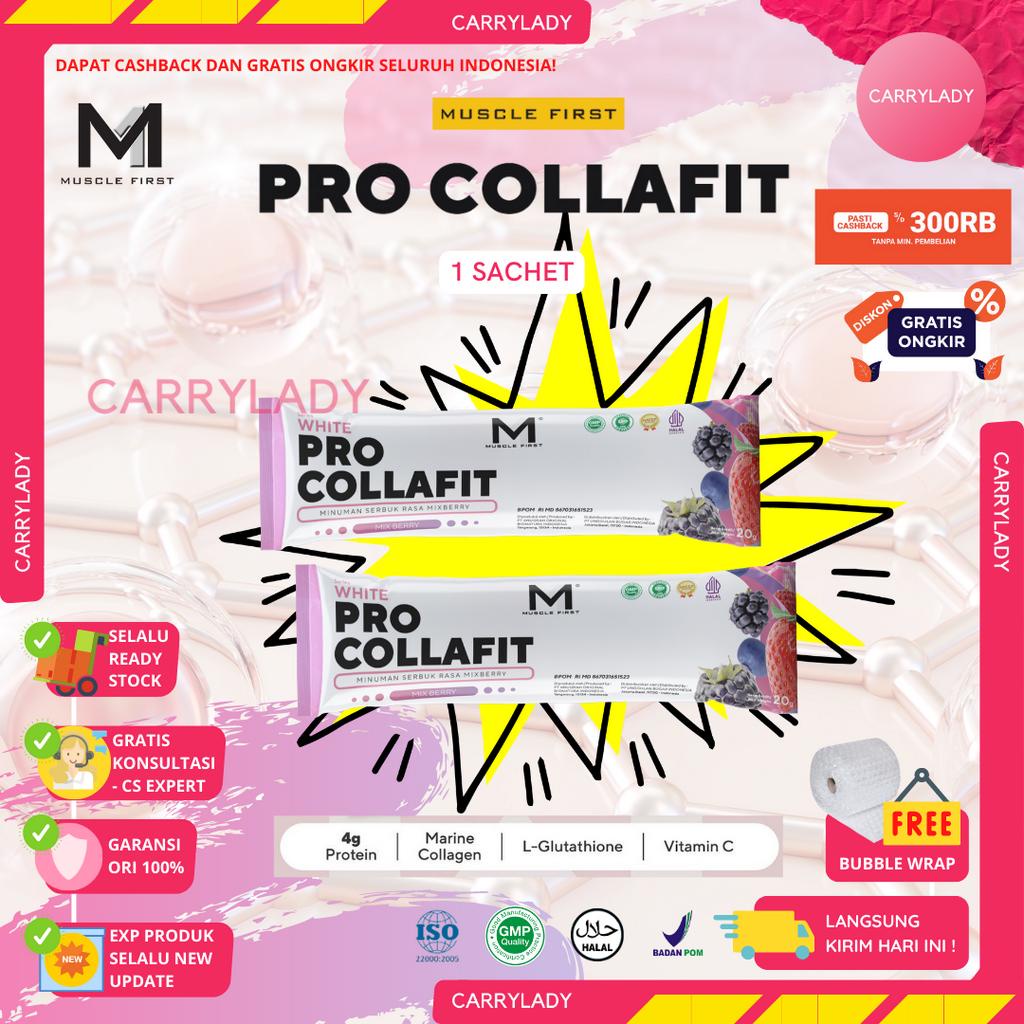 Muscle First Pro CollaFit Sachet Ecer M1 ProCollaFit Collagen Drink Beauty Kecantikan