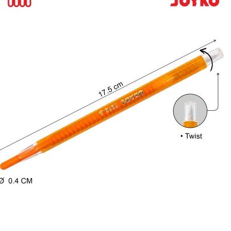 

Super Jaminan Twist Crayon Krayon Putar Joyko TiTi TWCR-12S 12 Warna Colors