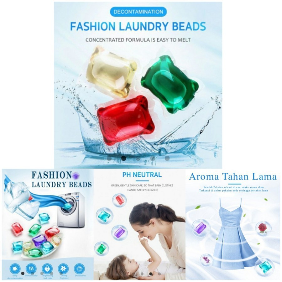 PAKETAN isi 50pcs Fashion Laundry Beads/ Super Clean Laundry