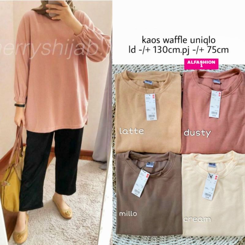 ATASAN OVERSIZED UNIQLO - BLOUSE BASIC / ATASAN OVERSIZED / OVERSIZE UNIQLO / BLOUSE KNIT UNIQ