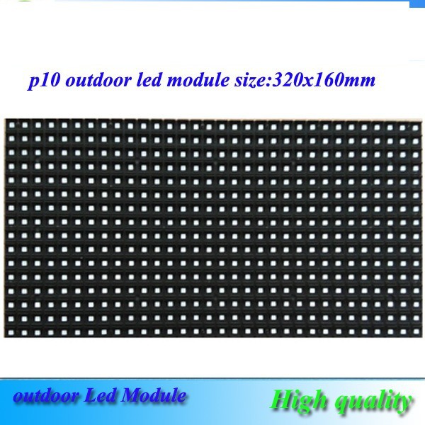 LED Modul Running Text Panel P10 FULL Outdoor Merah Red