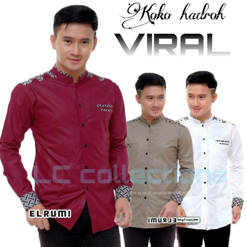 Baju Koko Hadroh Koko Elrumy Best Seller Motif Terbaru Viral