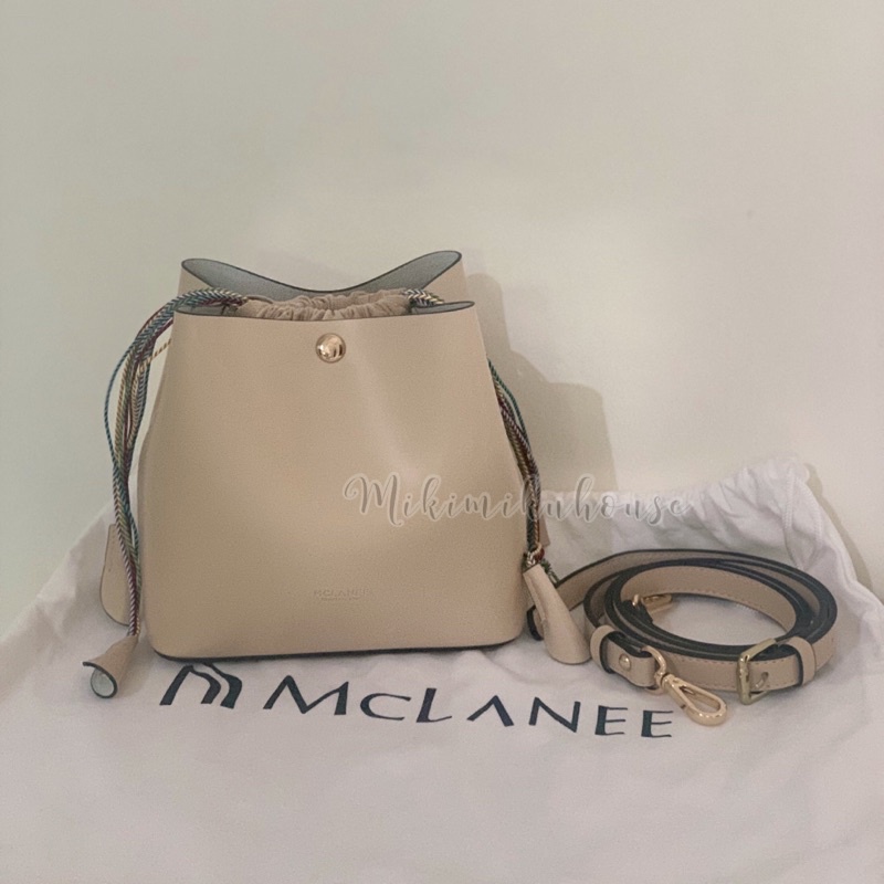 READY MCLANEE RUDY SHOULDER AND CROSS BAG TAS MCLANEE KOREA BEIGE MCLANEE LAPIS SHOULDER BAG