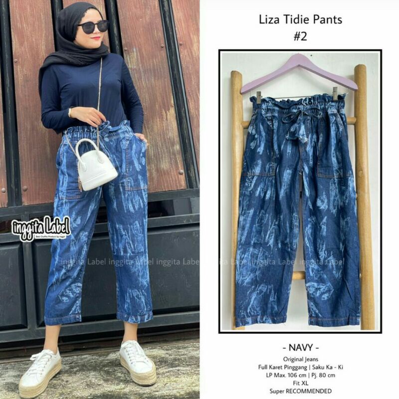 CELANA,JILBAB Bagy original jeans by inggit