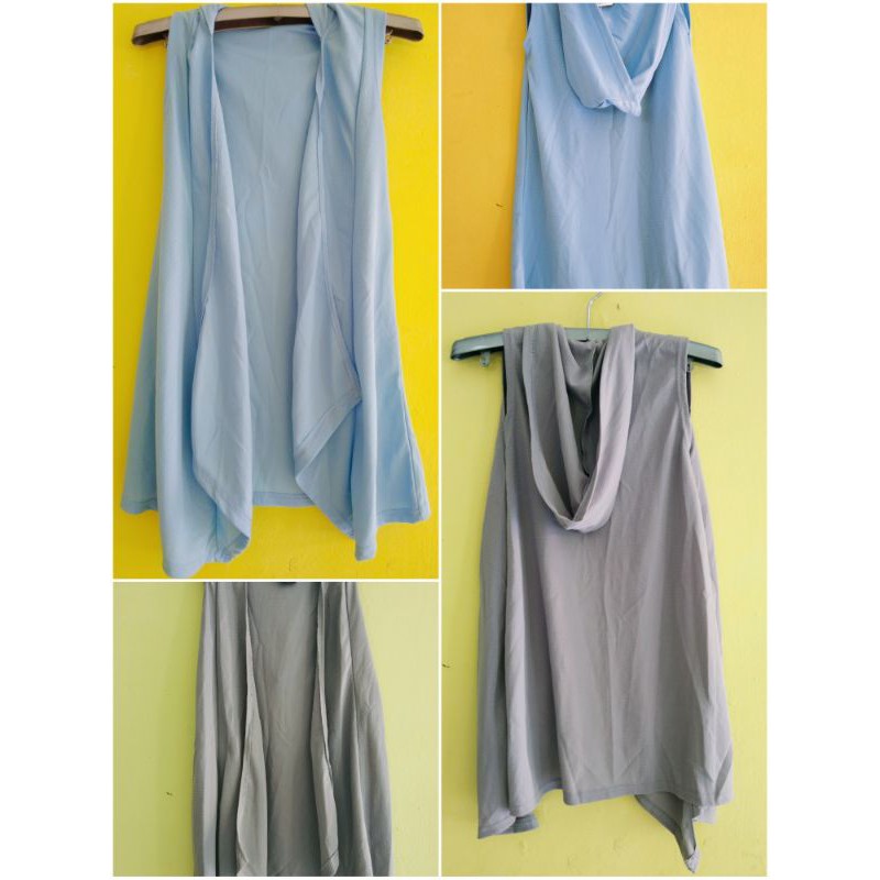 OBRAL Outer Remaja Ukuran M Rompi wanita panjang selutut outerwear rompi tanpa lengan