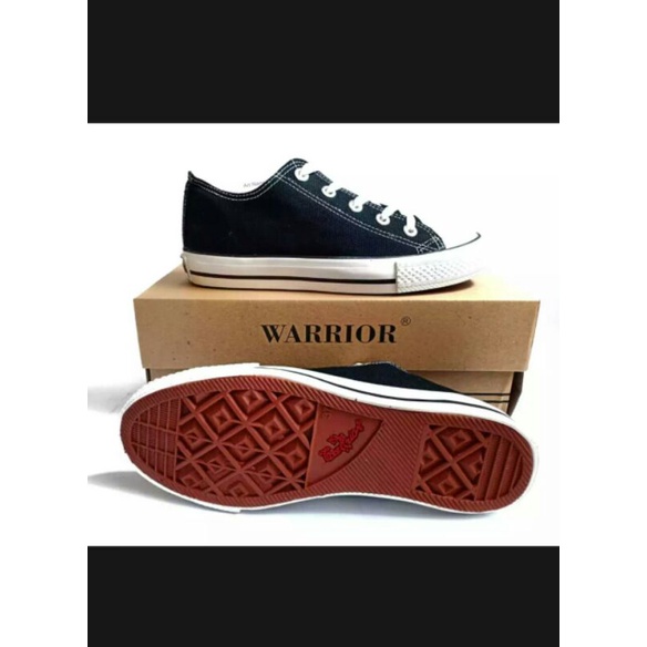 Sepatu Sekolah Warrior ORI pendek 31-36/Sepatu sekolah/sepatu tali hitam putih